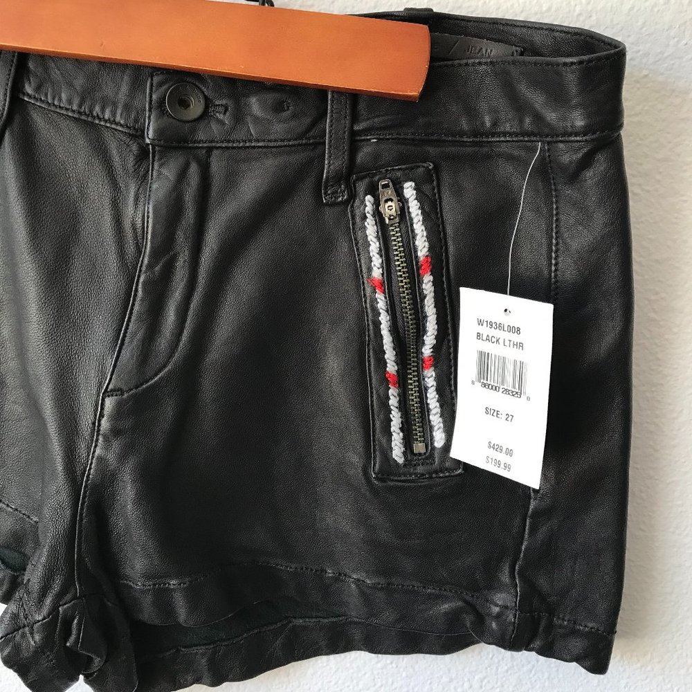 Rag & Bone lamb leather shorts Lakshimi - Picture 3 of 5